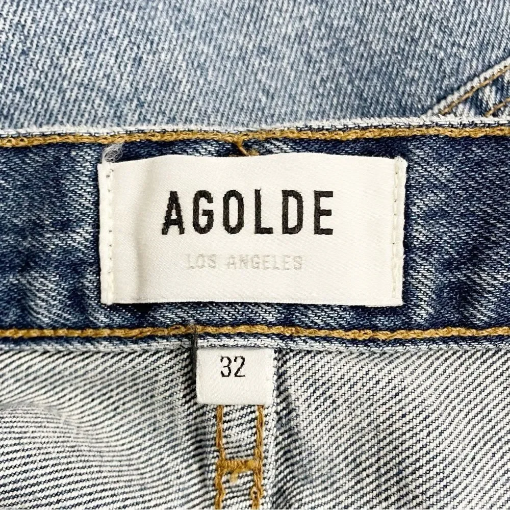 NWT Agolde Parker Vintage Cut-Off Shorts in Lowkey Fray Hem Medium Size 32 | 14